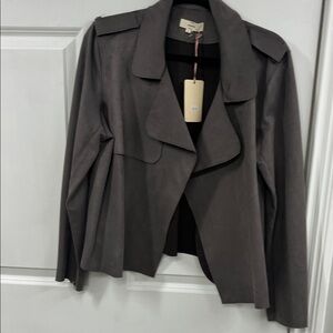 Entro Women's Charcoal Trench Coat